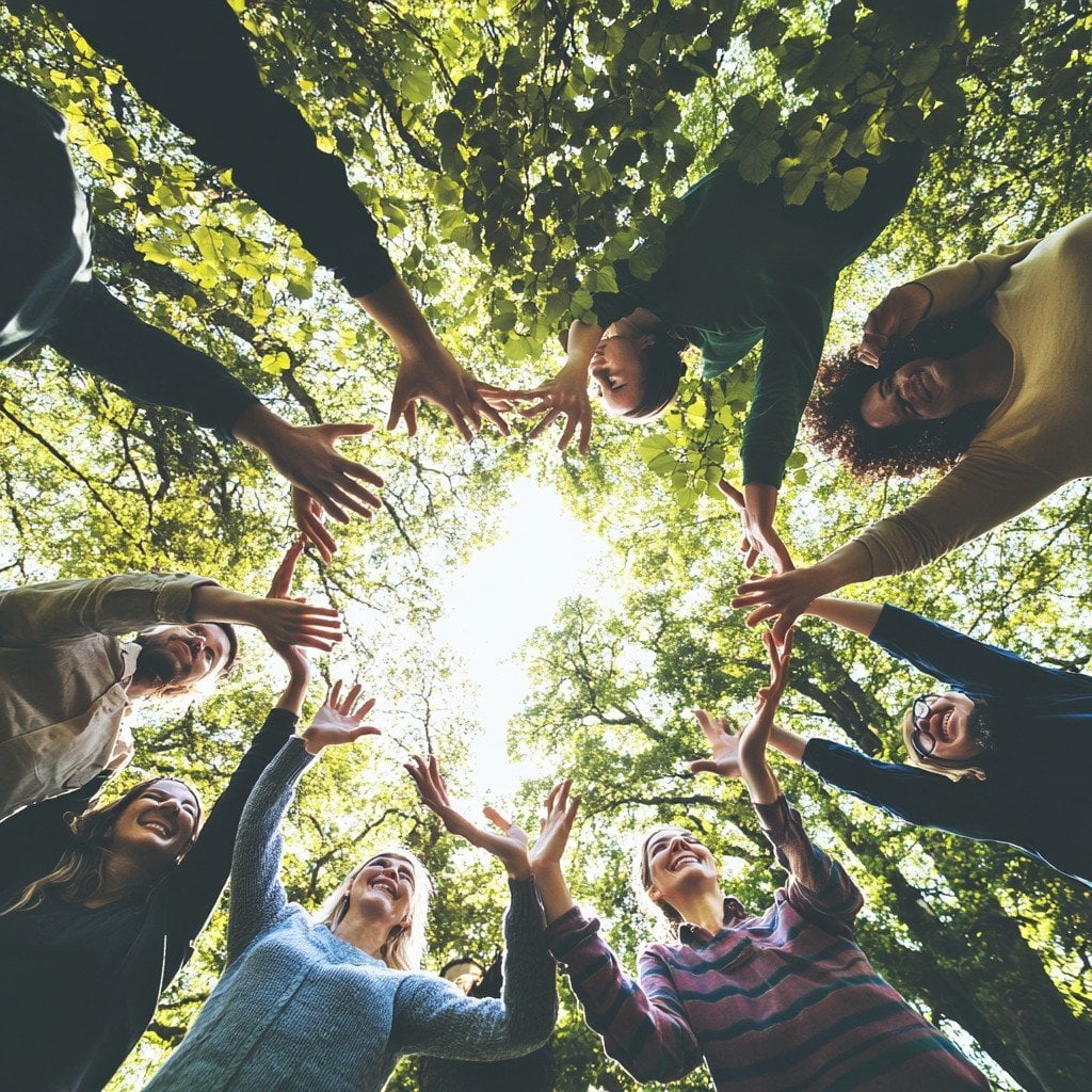 Community gathering at a lifestyle event